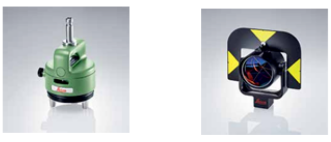 徠卡棱鏡和支架合理搭配，更易獲得高精度測量成果！